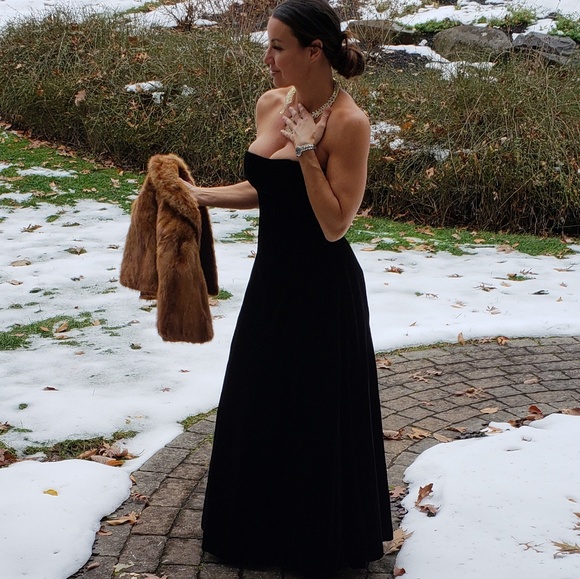 Vintage Velvet Scott Mclintock gown 10 - Picture 2 of 6